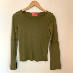 Y2K Juicy Couture split-sleeve long-sleeve
